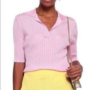 Emilio Pucci BLUE Ribbed Knit Top